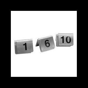 Tafelnummers 1 - 10