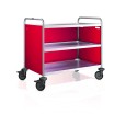 Serveerwagen open 3 bladen  karmijnrood SW 10x6-3 BASIC