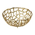 Draadmand aluminium goud 380mm