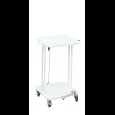 Afvalzakhouder met deksel en voetpedaal wit 40L