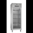 Koelkast Compact KG 610 RG 2/1GN diep  met glasdeur  RVS