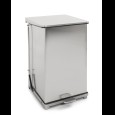 Industriële pedaalemmer mat rvs 152L