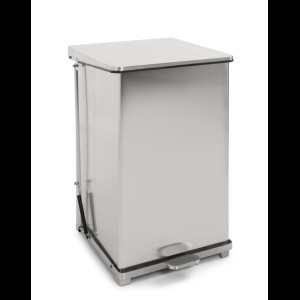Industriële pedaalemmer mat rvs 152L