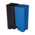 Binnenbak Recycling Front Step zwart/blauw 2x15L