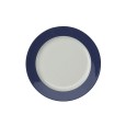 Bord XL wit Fleuri rand blauw 170mm