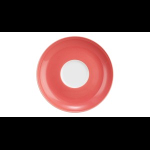 Schotel theekop rood 130mm