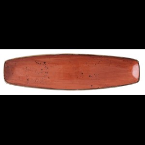 Serveerschotel curve Rustic 360x95mm