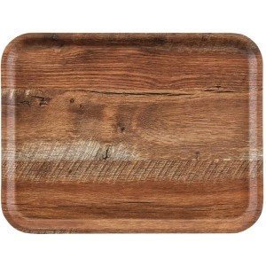 Dienblad Madeira Laminated Brown Oak 330x430mm