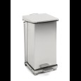Industriële pedaalemmer mat rvs 45L