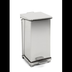 Industriële pedaalemmer mat rvs 45L