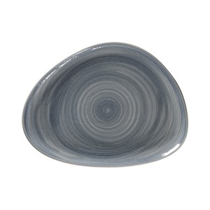 Bord plat organic Spot Jade 326x250x25mm