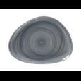 Bord plat organic Spot Jade 326x250x25mm
