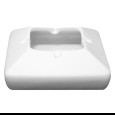 Asbak vierkant windproef Banquet off white 115x115x40mm