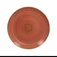 Coupebord plat Twirl Coral Ø270mm