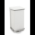 Industriële pedaalemmer wit 45 liter