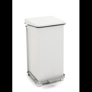 Industriële pedaalemmer wit 45 liter