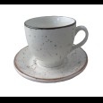 Kop espresso Rustic wit 75cc
