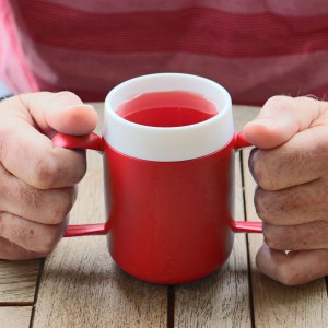 Thermomok 2 oren Drink-truc rood/wit  PP 140cc