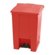 Pedaalemmer vierkant rood, 45L