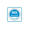 Label maandag -weg op-