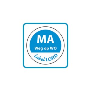 Label maandag -weg op-