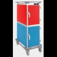 Thermobox CE180 blauw+rood 6+6 x GN 1/1 Actief gekoeld + Electrisch verwarmd