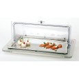 Buffetdisplay 1/1Gn met roltop deksel, koelelementen