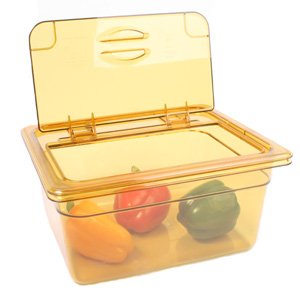 Gastronormdeksel 1/2, met greep en scharnier