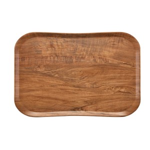 Dienblad Century Wood Grain Brown Olive 330x430mm