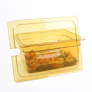 Gastronormdeksel 1/2, met greep en lepeluitsparing