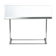 Ademschot/hoestruit RVS/glas tbv ice-crushed bak