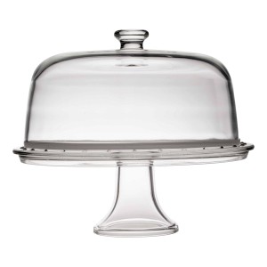 Taartplateau met stolp glas Palladio 310mm