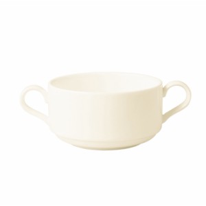 Soepkom met 2 oren Banquet off white 300cc