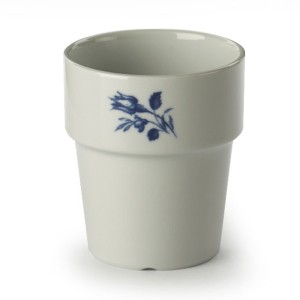 Melkbeker XL wit Fleuri