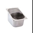 Bestekbak GN1/4-150 RVS met plexiglas deksel