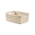 Brood/fruitmandje Jute offwhite gerecycled