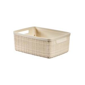 Brood/fruitmandje Jute offwhite gerecycled