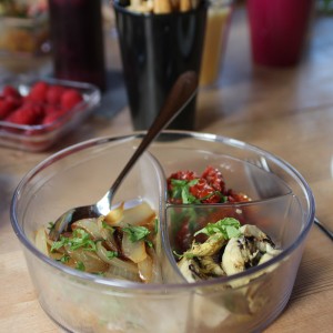 Inzet 1/4 helder 180cc t.b.v. Foodbox 1100cc