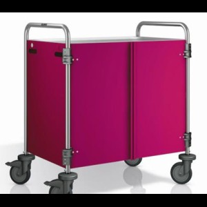 Serveerwagen gesloten 3 bladen braam SW 8x5-3