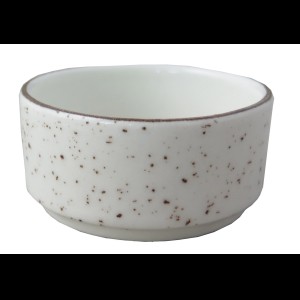 Dip-schaal Rustic wit 65mm