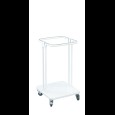 Afvalzakhouder verrijdbaar wit 40L