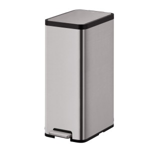Ecomaid pedaalemmer grijs mat rvs 45L