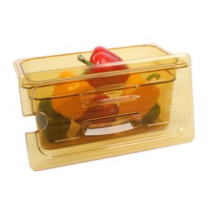 Gastronormdeksel 1/3, met greep en lepeluitsparing