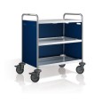 Serveerwagen open 3 bladen zeeblauw SW 8x5-3