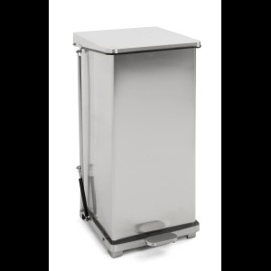 Industriële pedaalemmer mat rvs 90 liter