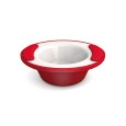 Thermoschaal wit/rode rand melamine 200cc