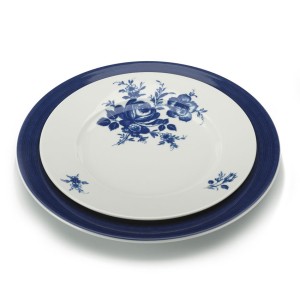 Bord XL wit Fleuri 260mm