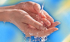 Handen wassen