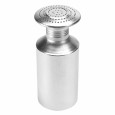 Strooibus zout met schroefdop aluminium