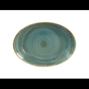 Schaal ovaal Twirl Lagoon 320x230mm